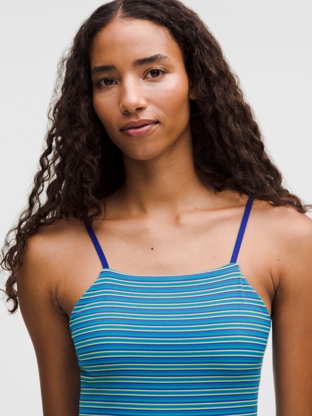 LULULEMON ALIGN APRON DRESS *JACQUARD in VARIATED STRIPE TWICE BLUE SZ 6 NWT - Picture 3 of 10